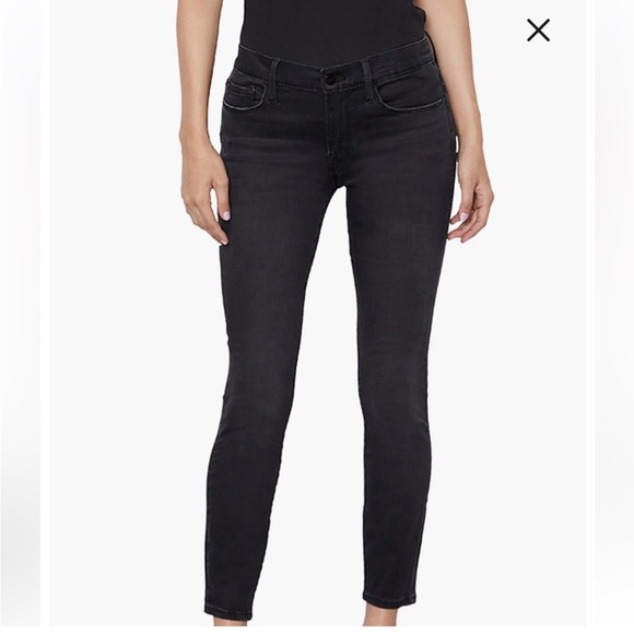 Frame Denim Black Skinny Jean - Picture 1 of 6